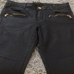 Zara Black Zipper Jeans Pants